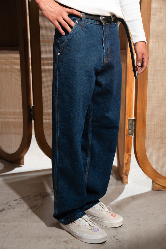 Straight Fit Jeans - Indigo