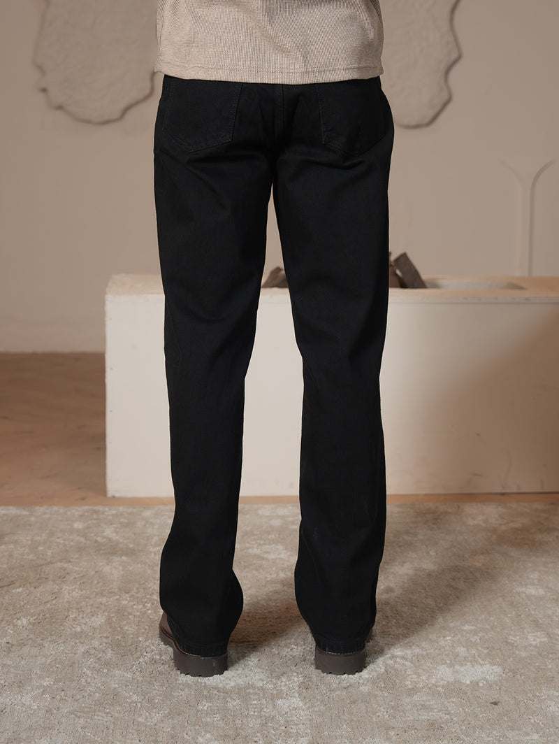 Straight fit jeans - Black