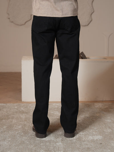 Straight fit jeans - Black