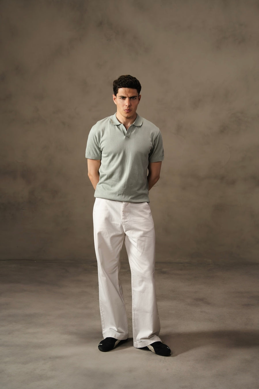 Knitted Polo Shirt - Mint