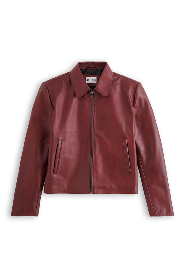Burgundy Leather Jacket