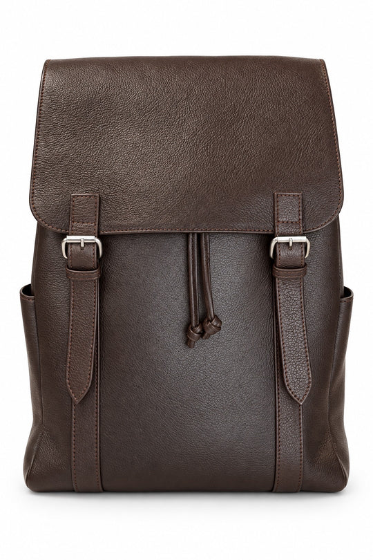 Leather Backpack - Brown