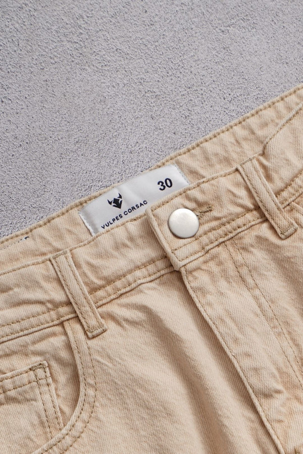 Baggy Fit Jeans - Beige