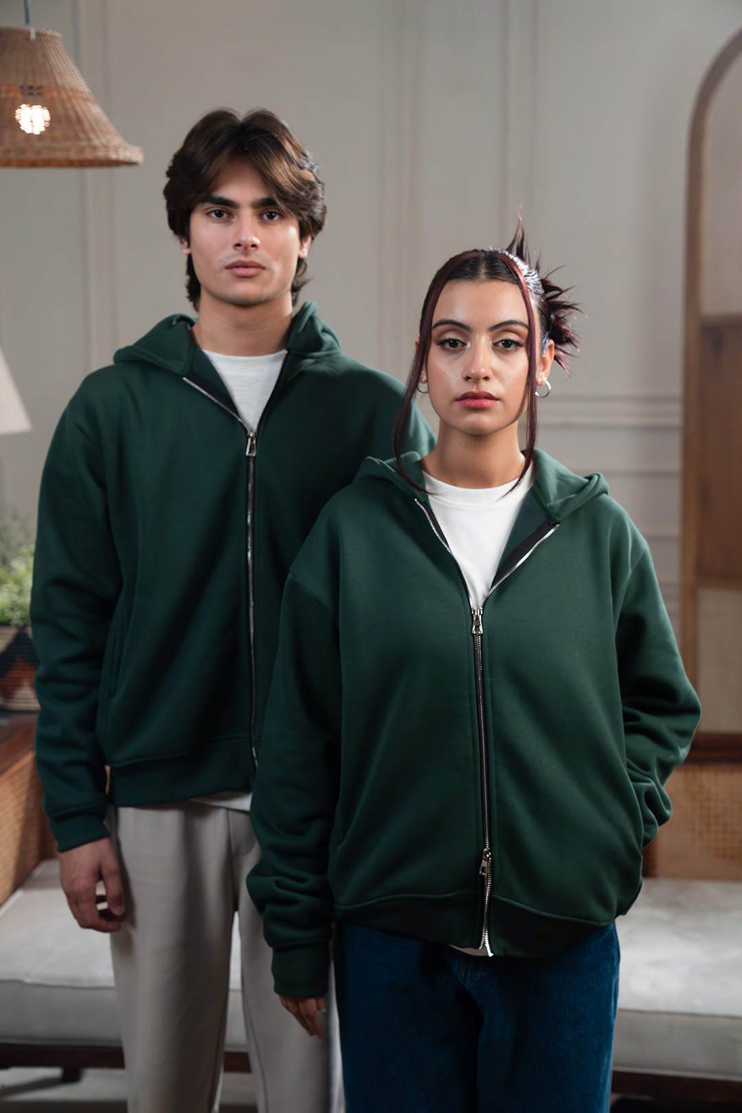 Boxy Fit zipper hoodie - Image 3